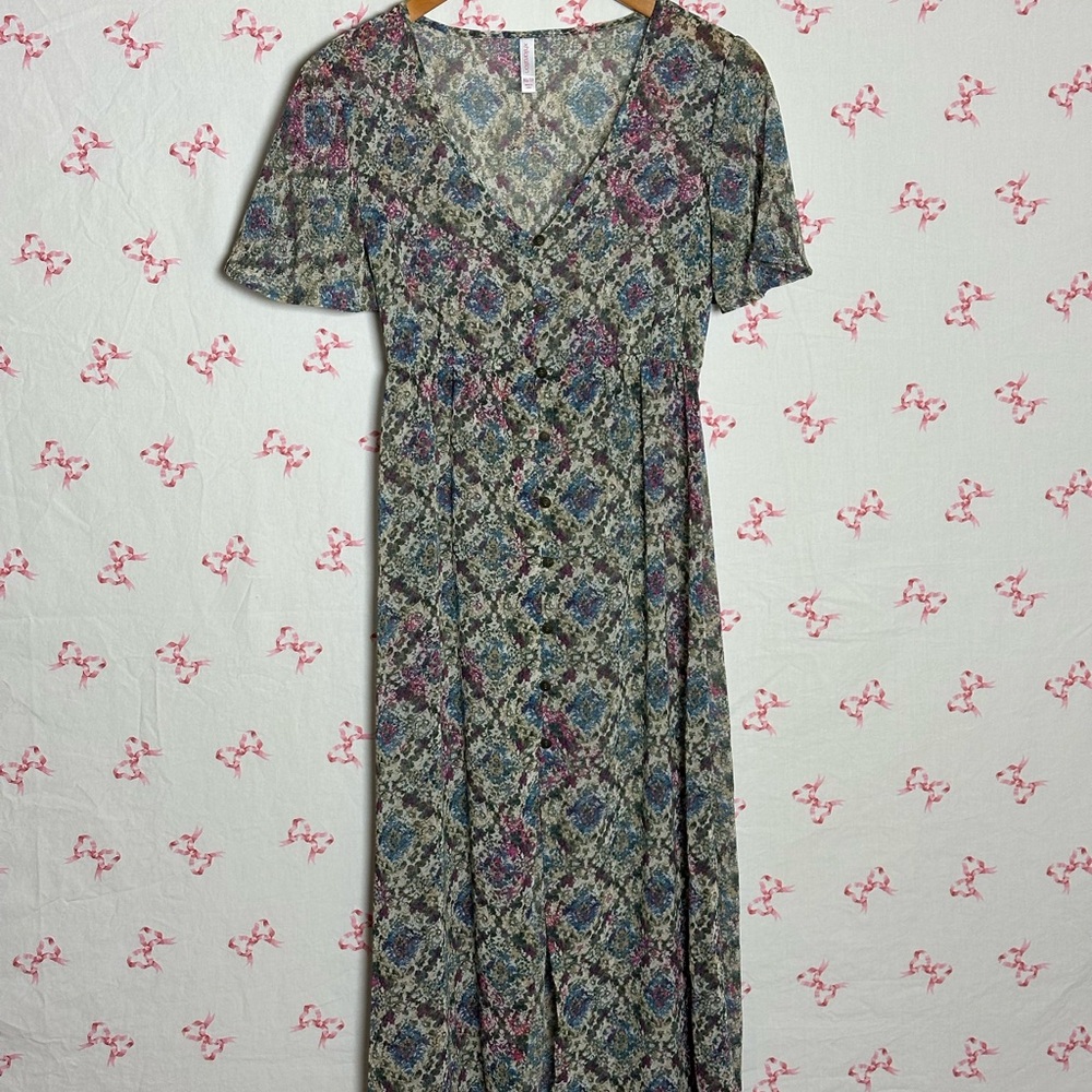 Floral Patterned Maxi Dress